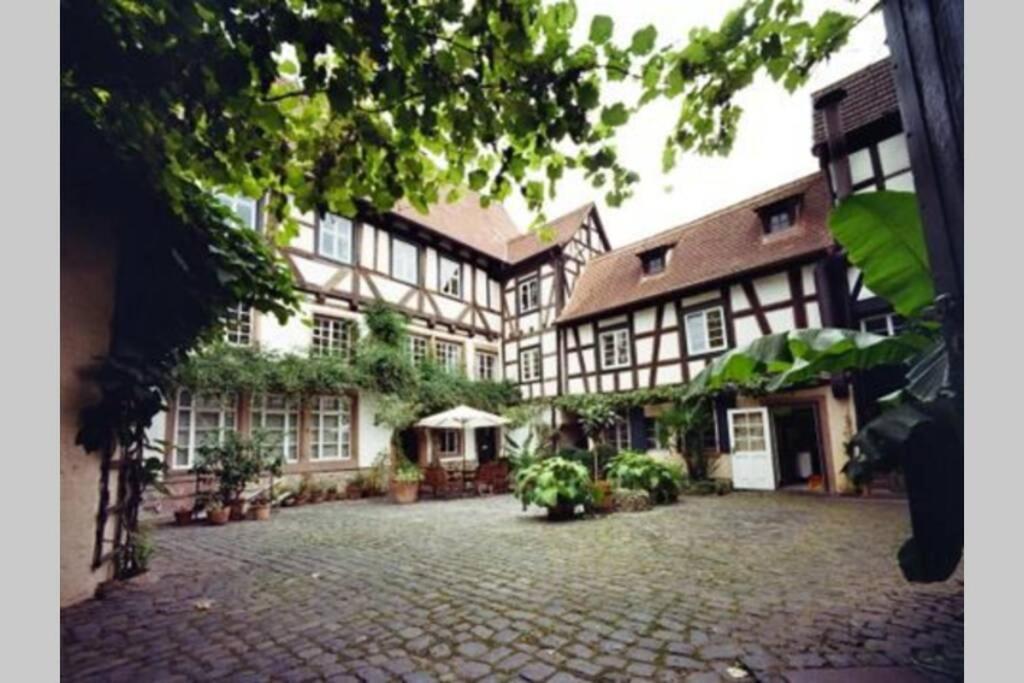 Historischer Adelshof Am Marktplatz, Atelier 70 M² Вайнхайм Экстерьер фото